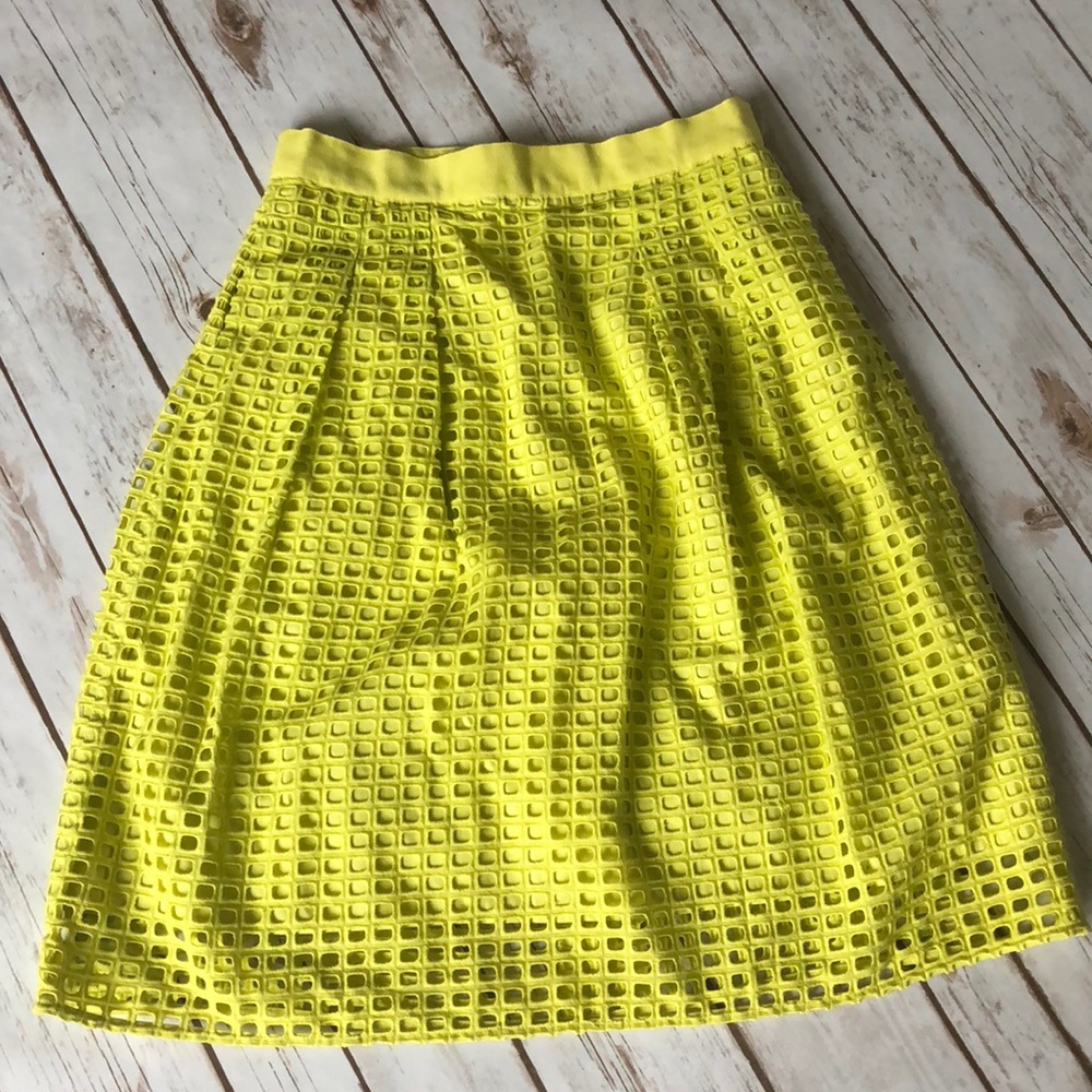 Lime green Loft skirt